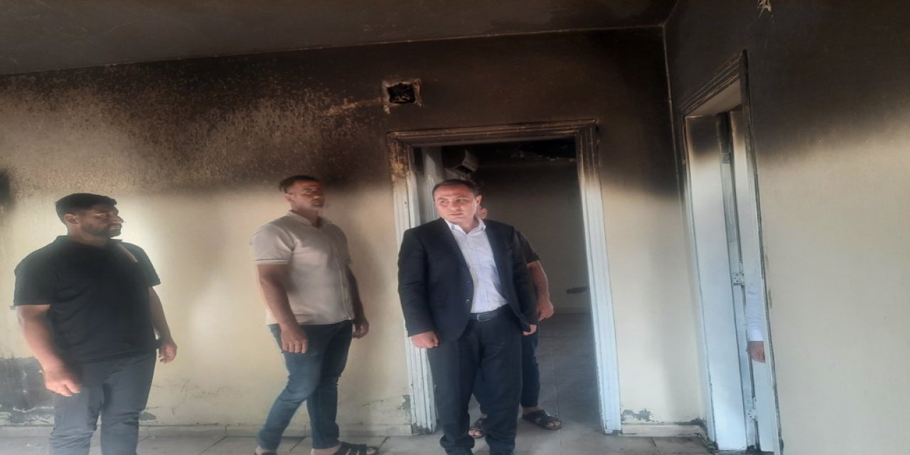 Kaymakam Partal’dan Yangında Evi Zarar Gören Aileye Ziyaret