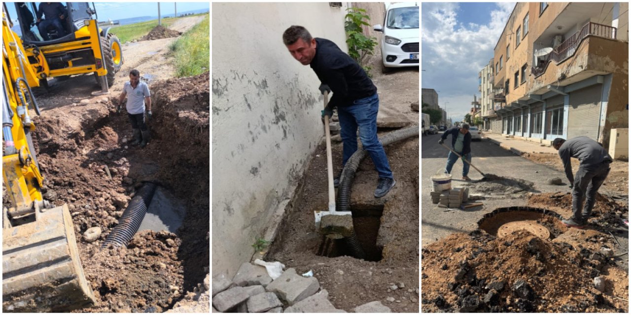 Silopi Belediyesi Kanalizasyon Çalışmalarını Sürdürüyor