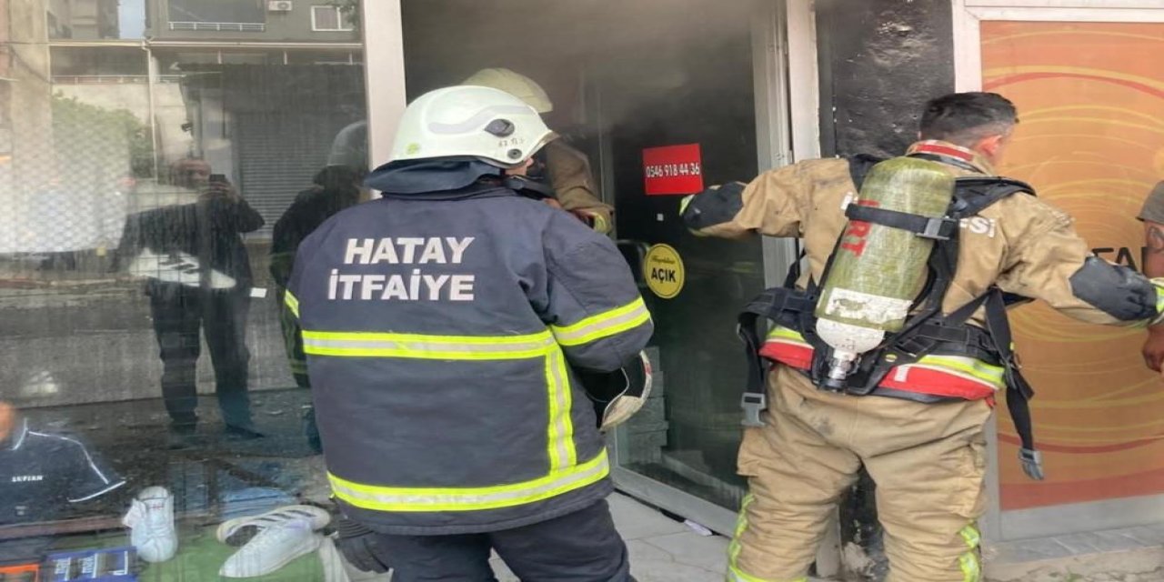 Dörtyol'da iş yeri yangını