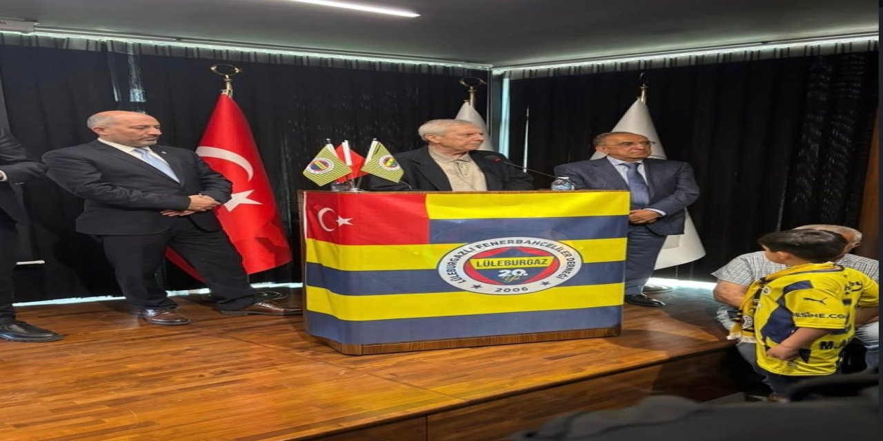 Aziz Yıldırım'a Lüleburgaz'da meşaleli karşılama