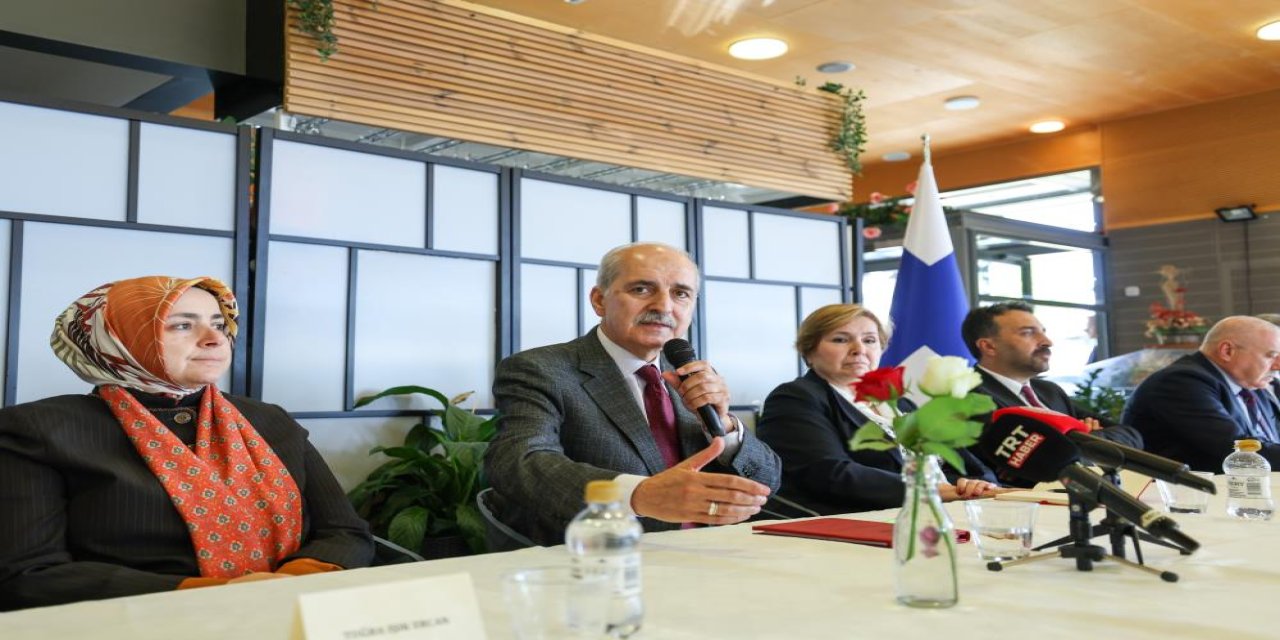 TBMM Başkanı Kurtulmuş Finlandiya'da Türk ve Tatar toplumu temsilcileriyle buluştu