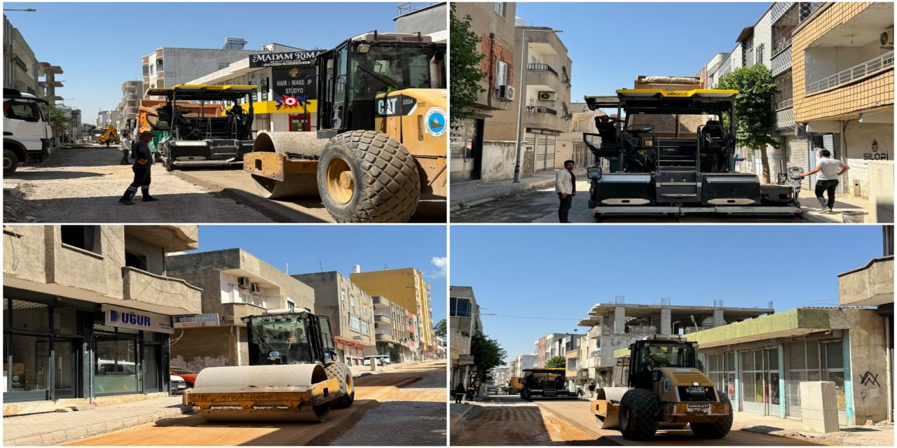 Silopi Belediyesi'nden 4. Cadde'de Asfalt Öncesi Çalışma
