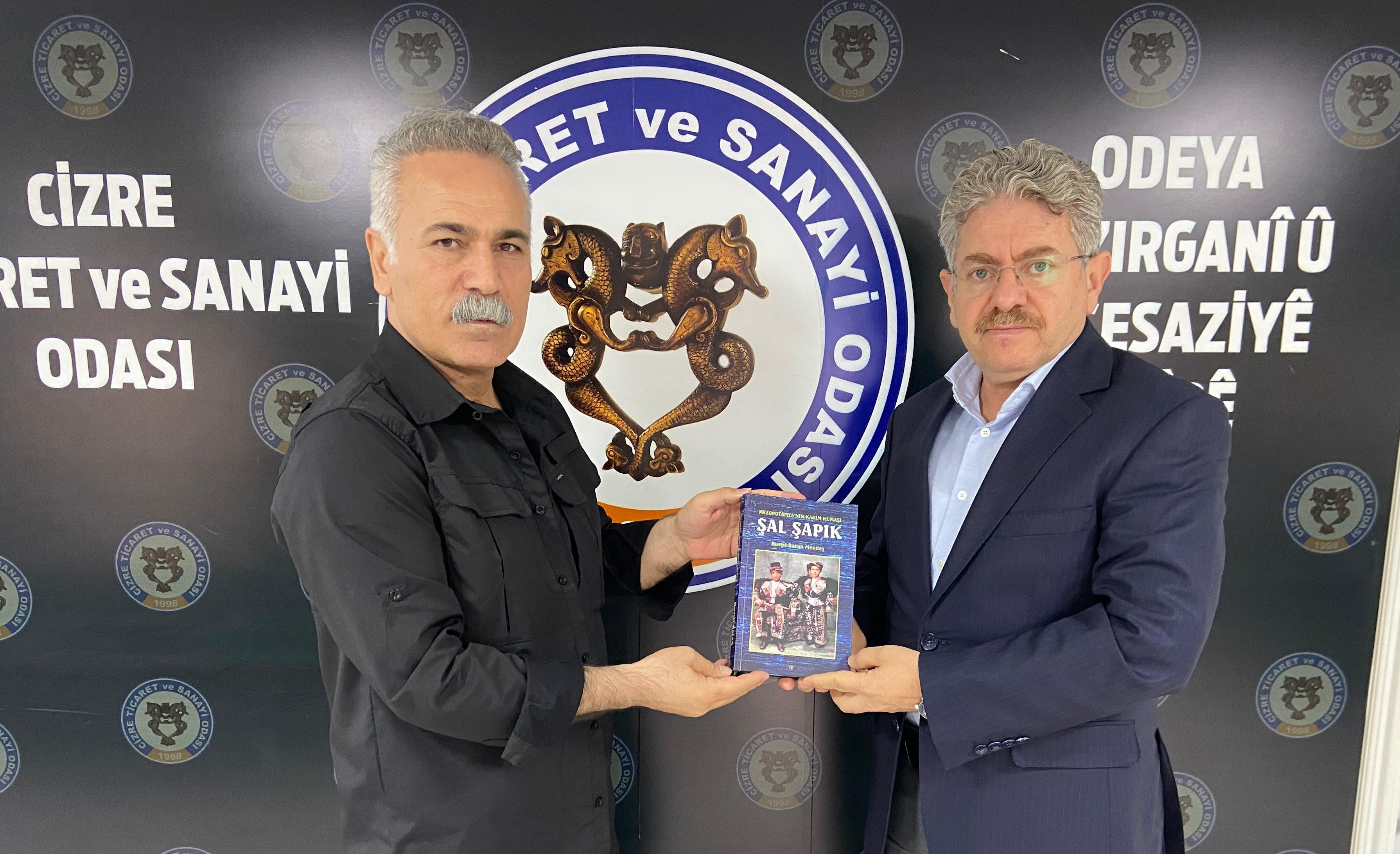 Araştırmacı-Yazar Mendeş’ten Cizre TSO Başkanı Yıldırım’a "Şal-Şapik" ziyareti