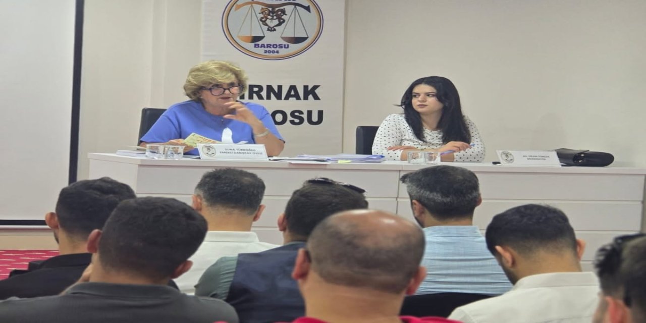 Şırnak Barosu’nda “İdari Yargı Dava ve Usulleri” Semineri Düzenlendi