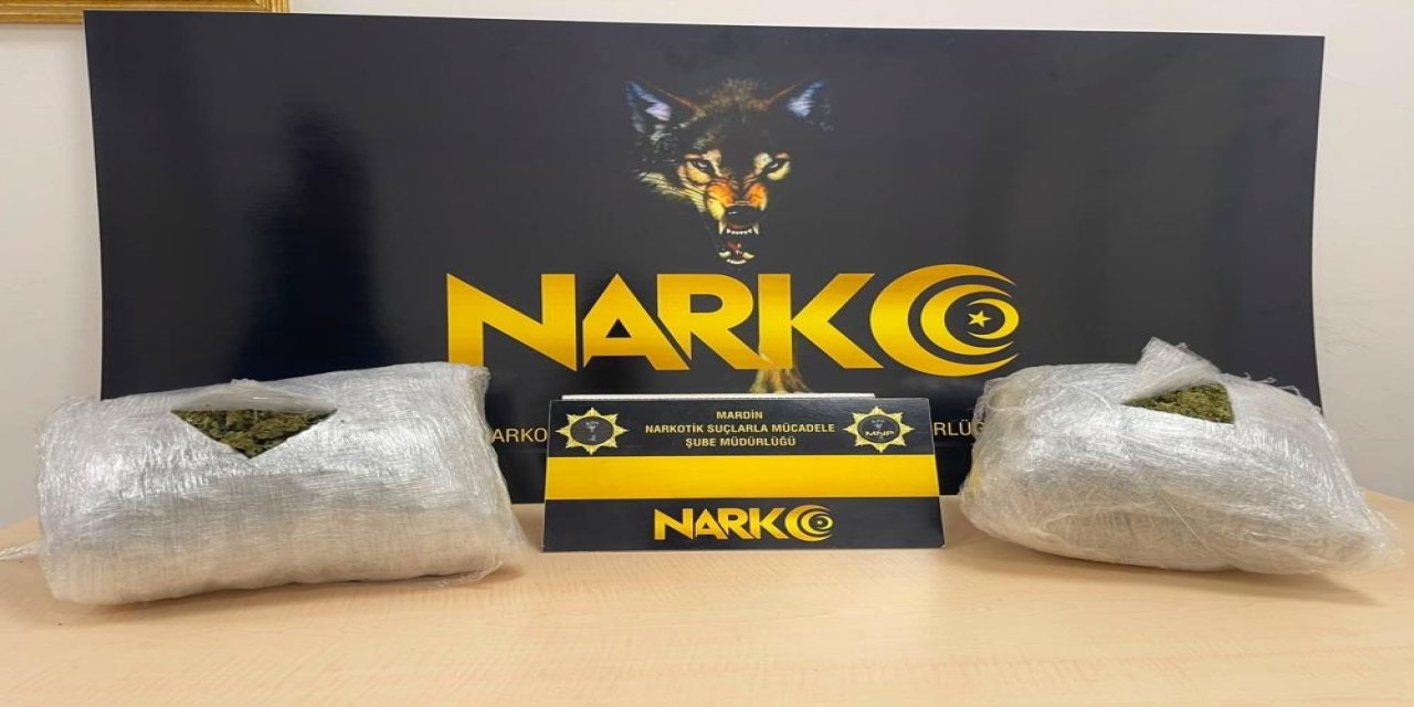 Mardin’de 2 kilo 950 gram uyuşturucu ele geçirildi