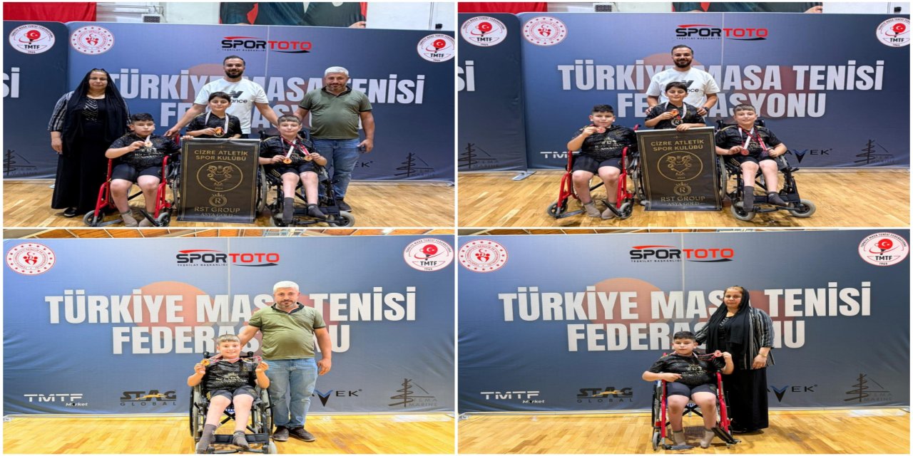 Cizreli Özel Sporcular Kazandıkları Madalyalarla Ankara'yı salladı
