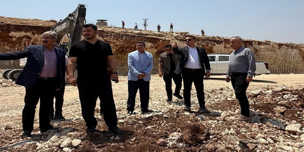 İdil'deki şantiye ve konkasör tesisinde inceleme