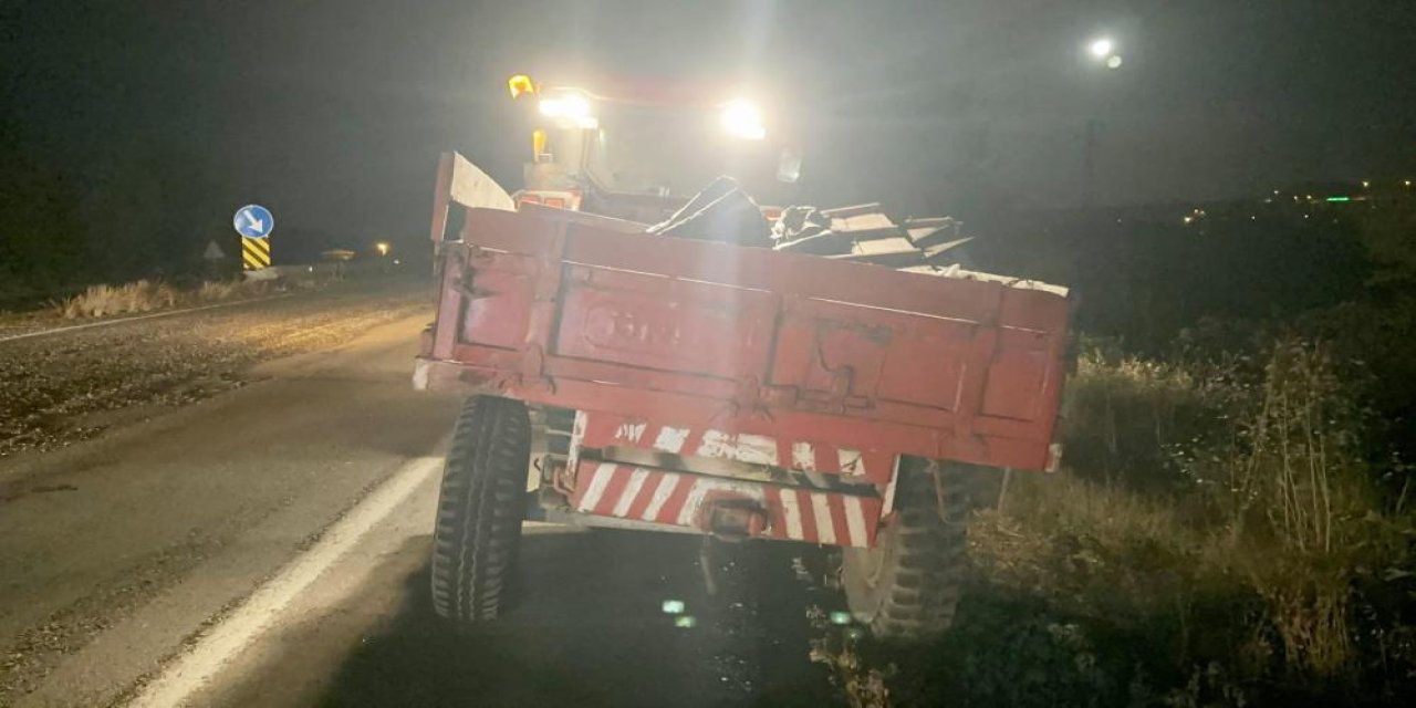 Römorka çarpan otomobil takla attı: 1 yaralı