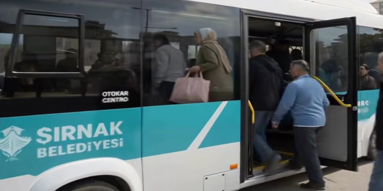 Şırnak Belediyesi'nden yeni güzergâhta toplu ulaşım hizmeti