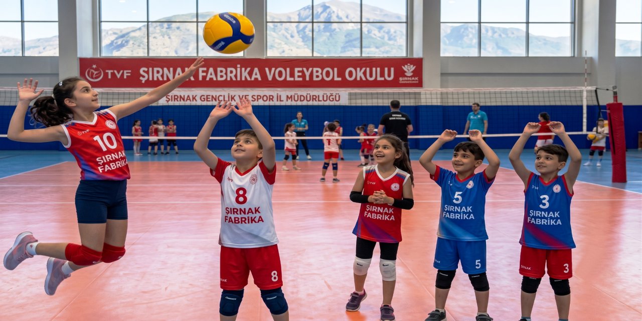 TVF Şırnak Fabrika Voleybol Okulu'nda yaz dönemi kayıtları başladı