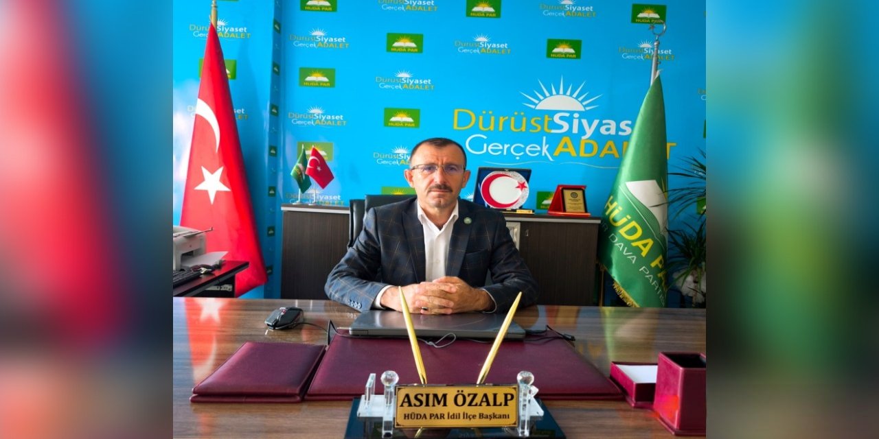 HÜDA PAR İdil İlçe Başkanı Özalp'ten köy yollarında denetim çağrısı