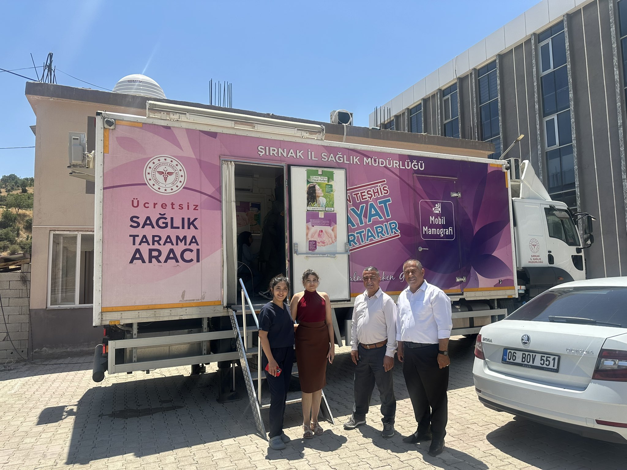 Sağlık-Sen Başkanı Anmal'dan Şenoba'daki Mobil KETEM Tırı'na Ziyaret