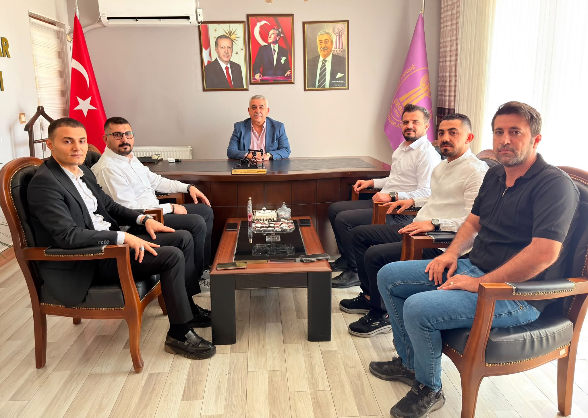 Şırnak'ta Eczacılar Odası ve Hastane Yöneticileri Heşar Haşimoğlu Görüştü
