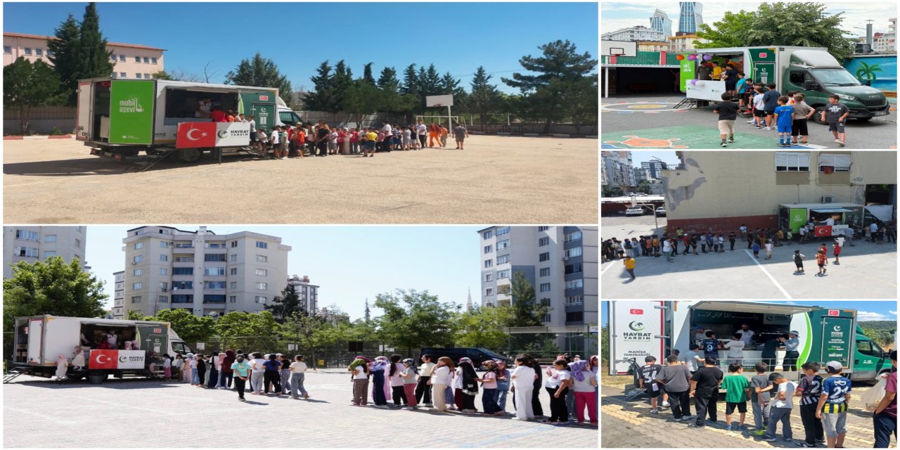 Şırnak'ta Yaz Kur'an Kursu Öğrencilerine Mobil Aşevi İkramı