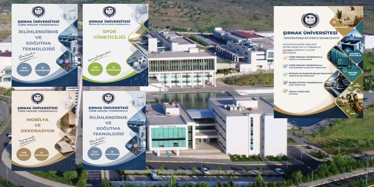Şırnak Üniversitesi Yeni Bölümlerle Öğrenci Alımını Genişletiyor