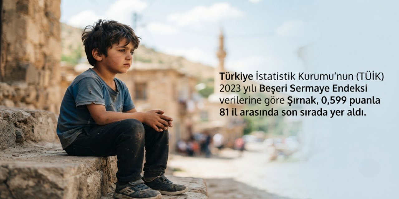 TÜİK Verileri Açıklandı: Şırnak Beşeri Sermaye Endeksinde Son Sırada