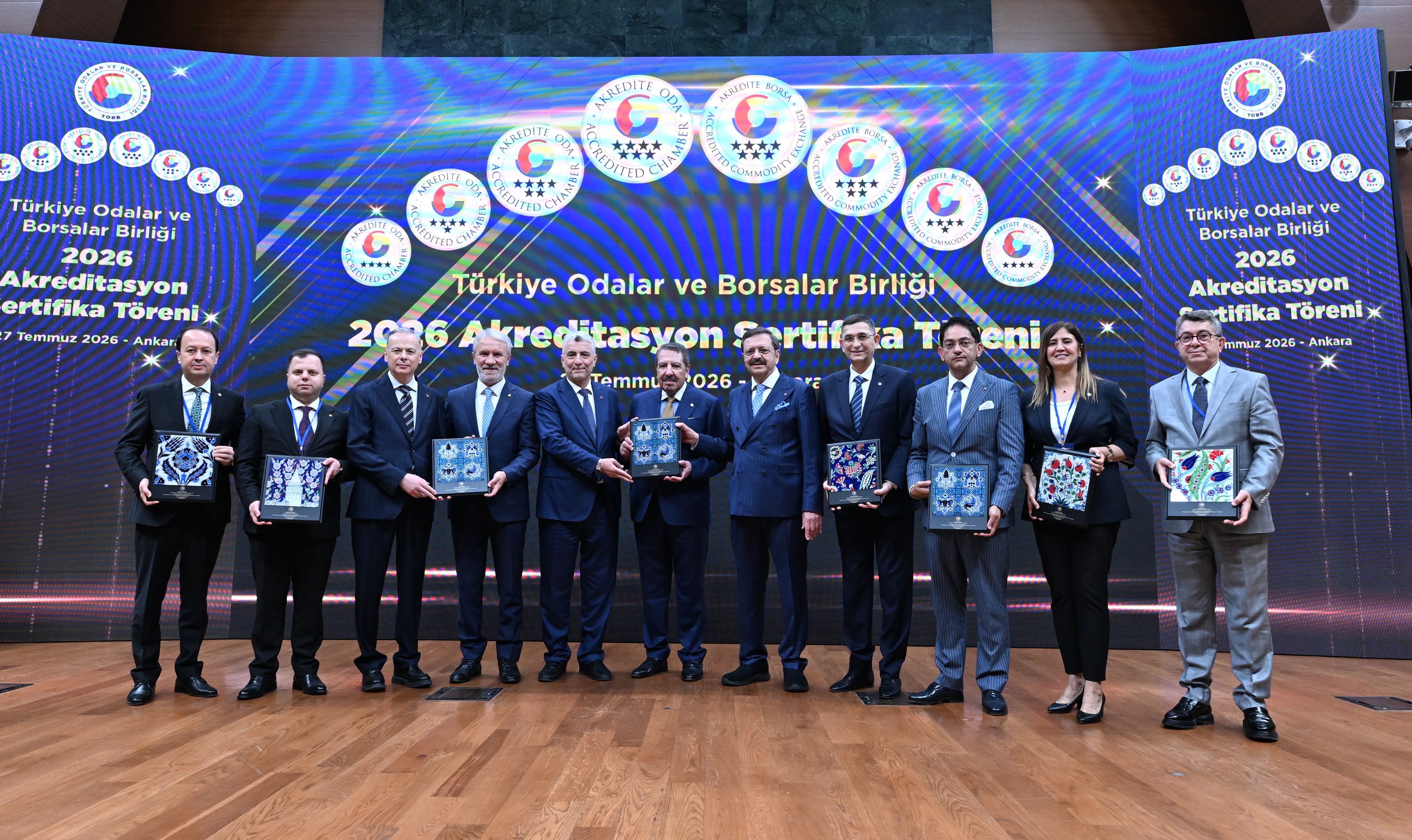 TOBB’da 73 oda ve borsaya sertifika verildi