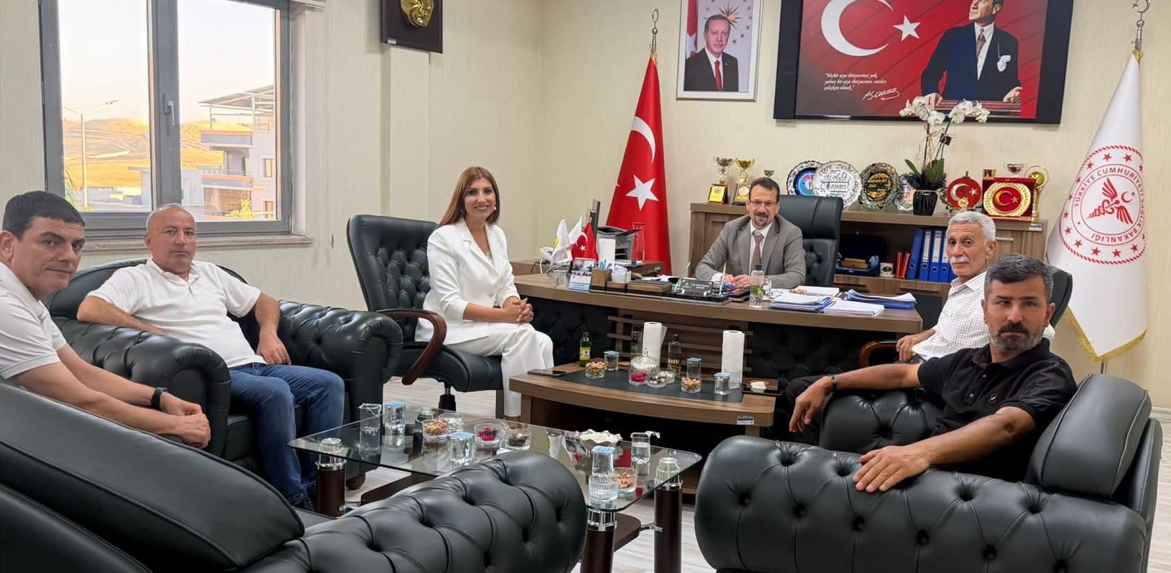 Almanya Hristiyan Partisi Milletvekili Cizreli Seyran Papo, Başhekim Sapan ile görüştü