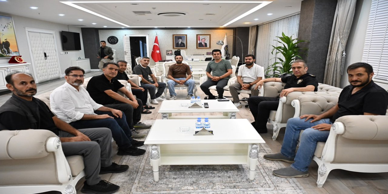 Şırnaklı Gazetecilerden Emniyet Müdürü Volkan Sazak’a Taziye Ziyareti
