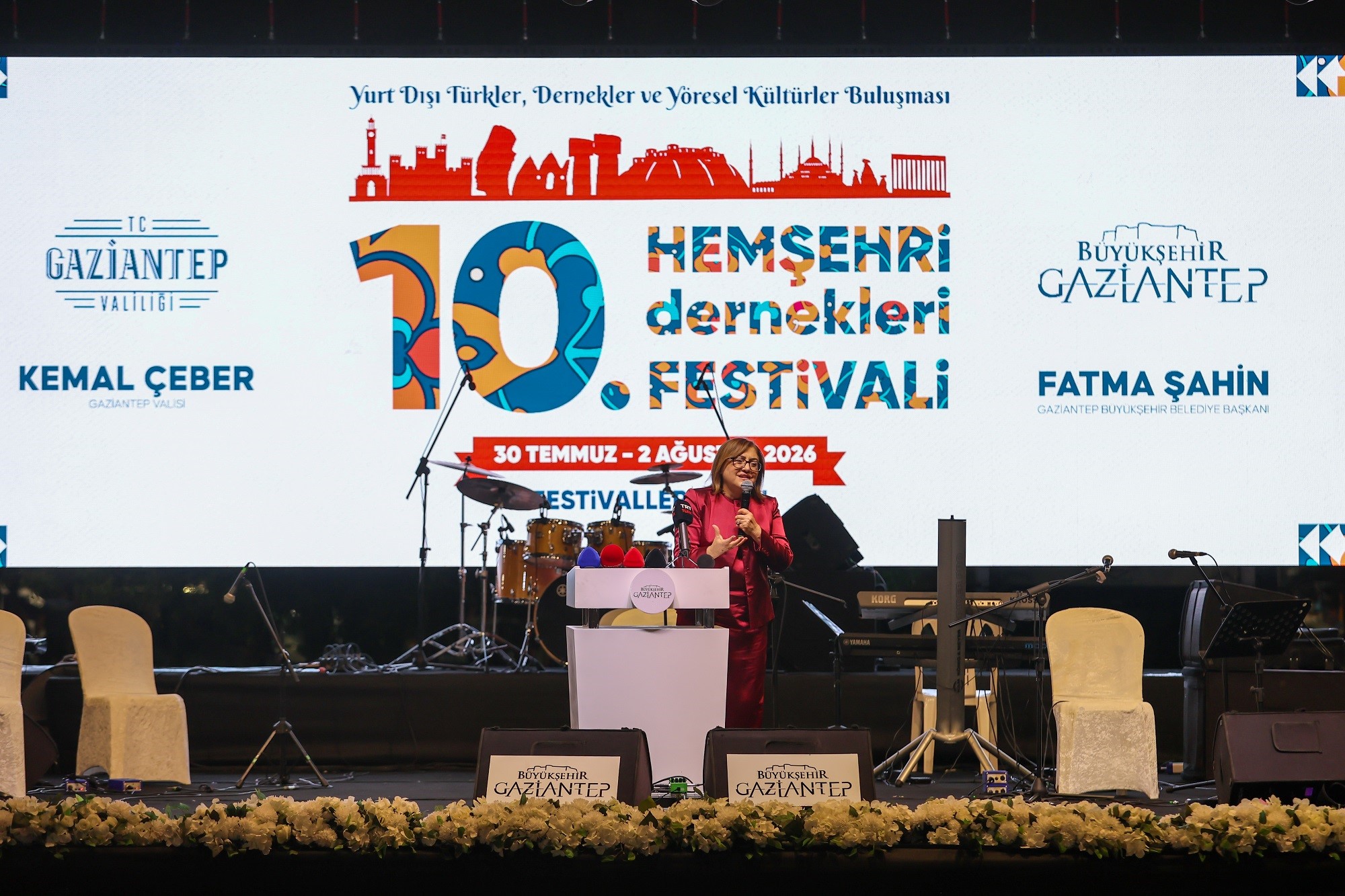 Hemşeri Dernekleri Festivali renkli görüntülerle açıldı
