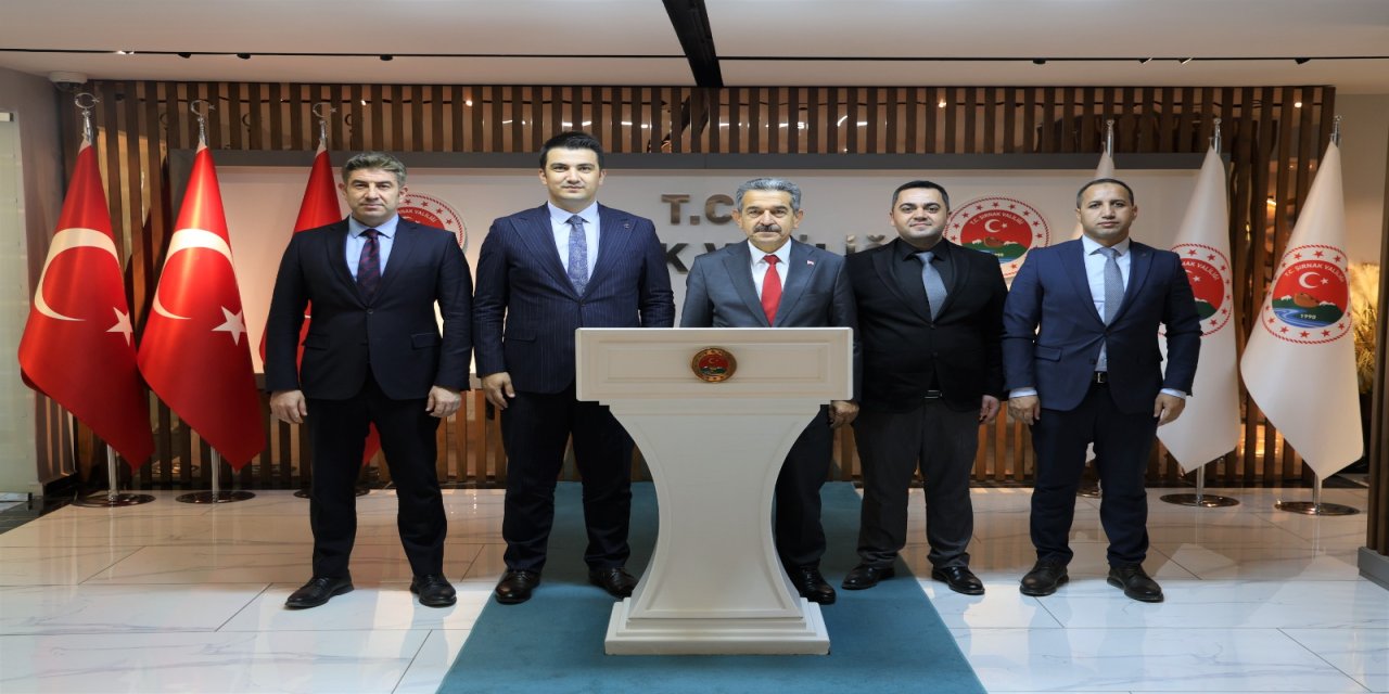 Şırnak'ta Tapu ve Kadastro Heyetinden Vali Birol Ekici'ye Ziyaret