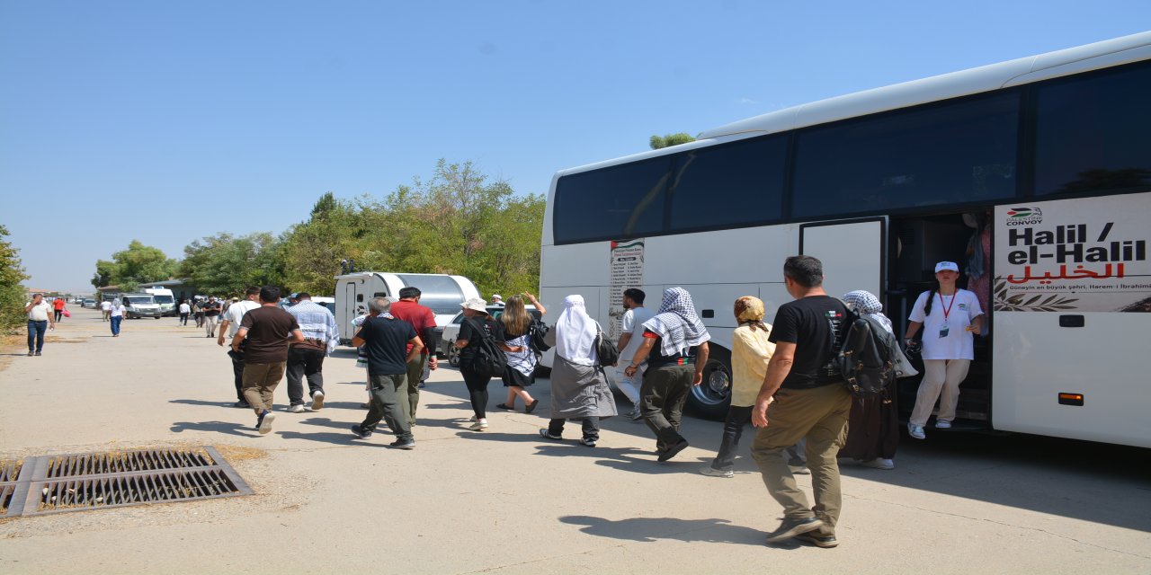 Filistin Konvoyu Şırnak’ta! Habur’dan Irak’a Geçmek İçin Yola Çıktılar