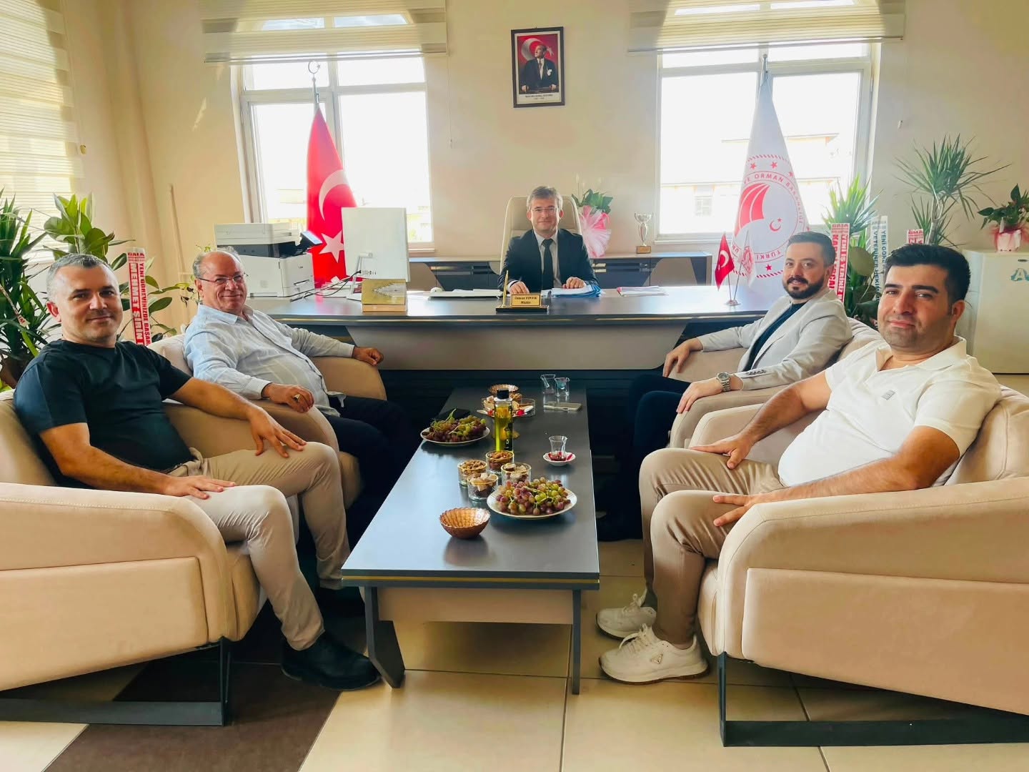 Silopi Heyeti Cizre İlçe Tarım Müdürü ile görüştü