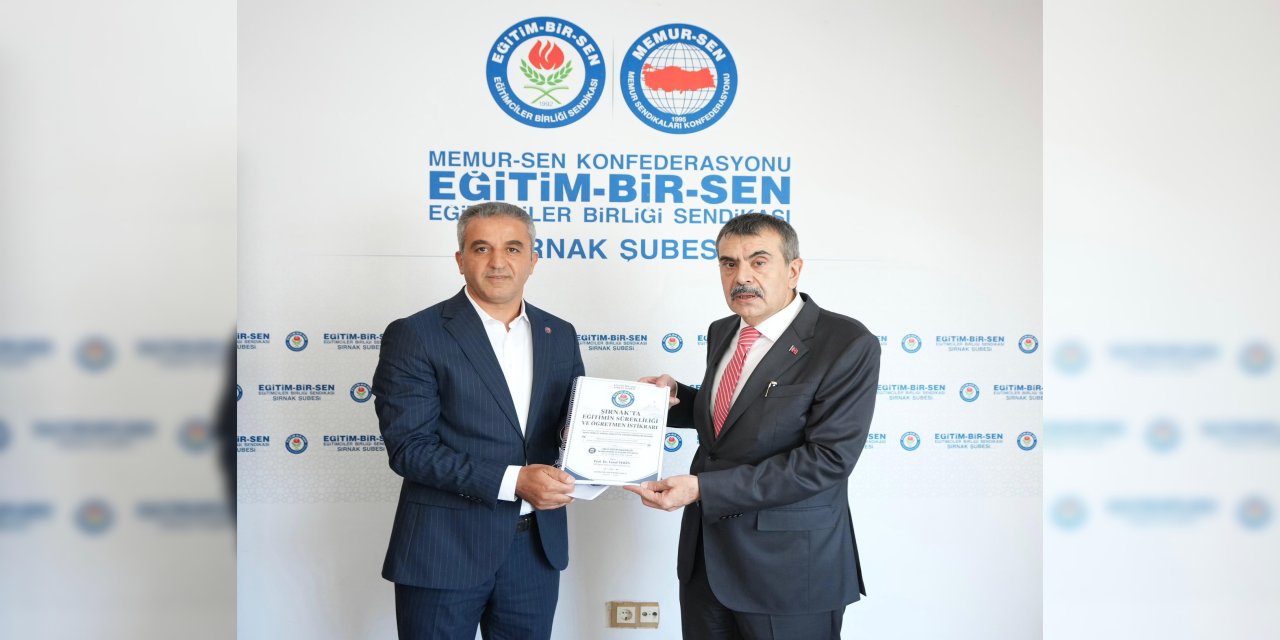 Şırnak Eğitim Bir-Sen’den Bakan Tekin’e saha raporu