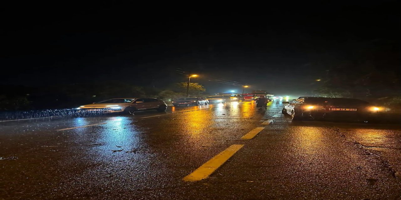 Tirebolu-Torul kara yolu ulaşıma kapandı