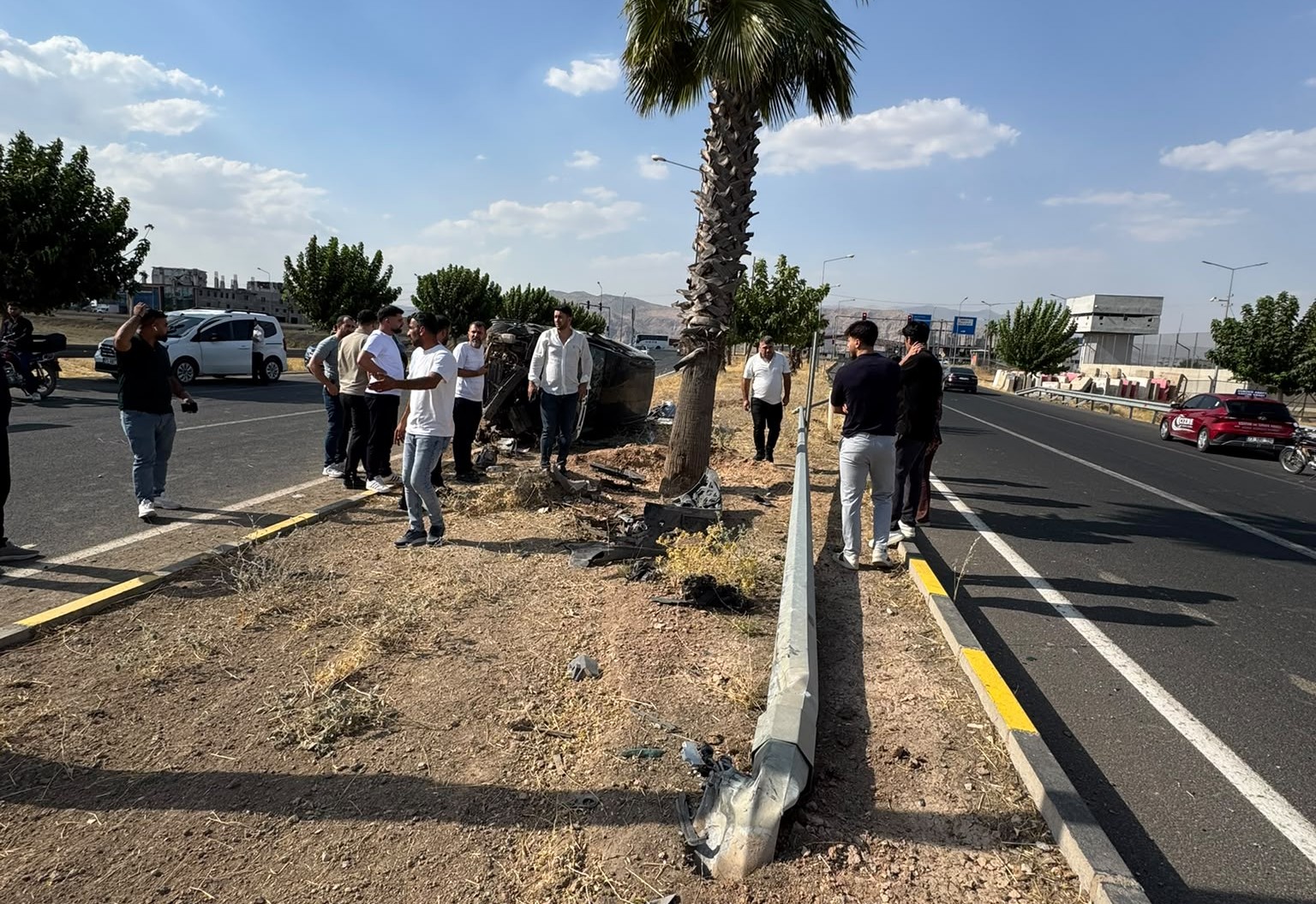 Cizre'de trafik kazasında facia ucuz atladı