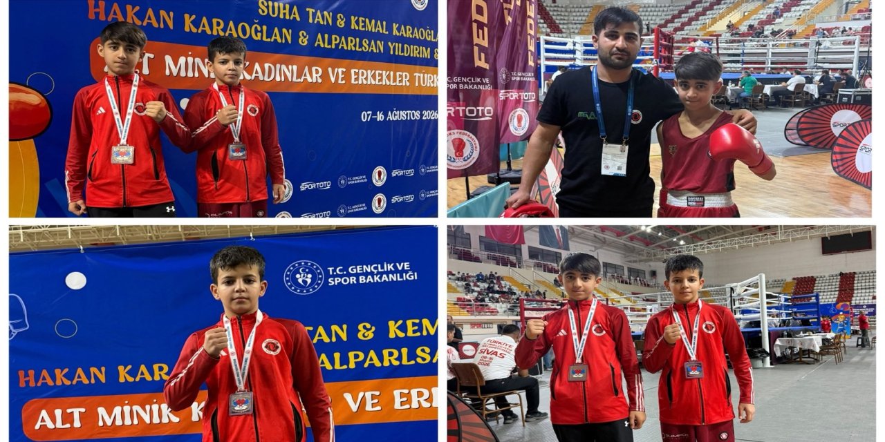 Şırnak’ın Minik Boksörleri Türkiye Şampiyonası’nda Dereceye Girdi
