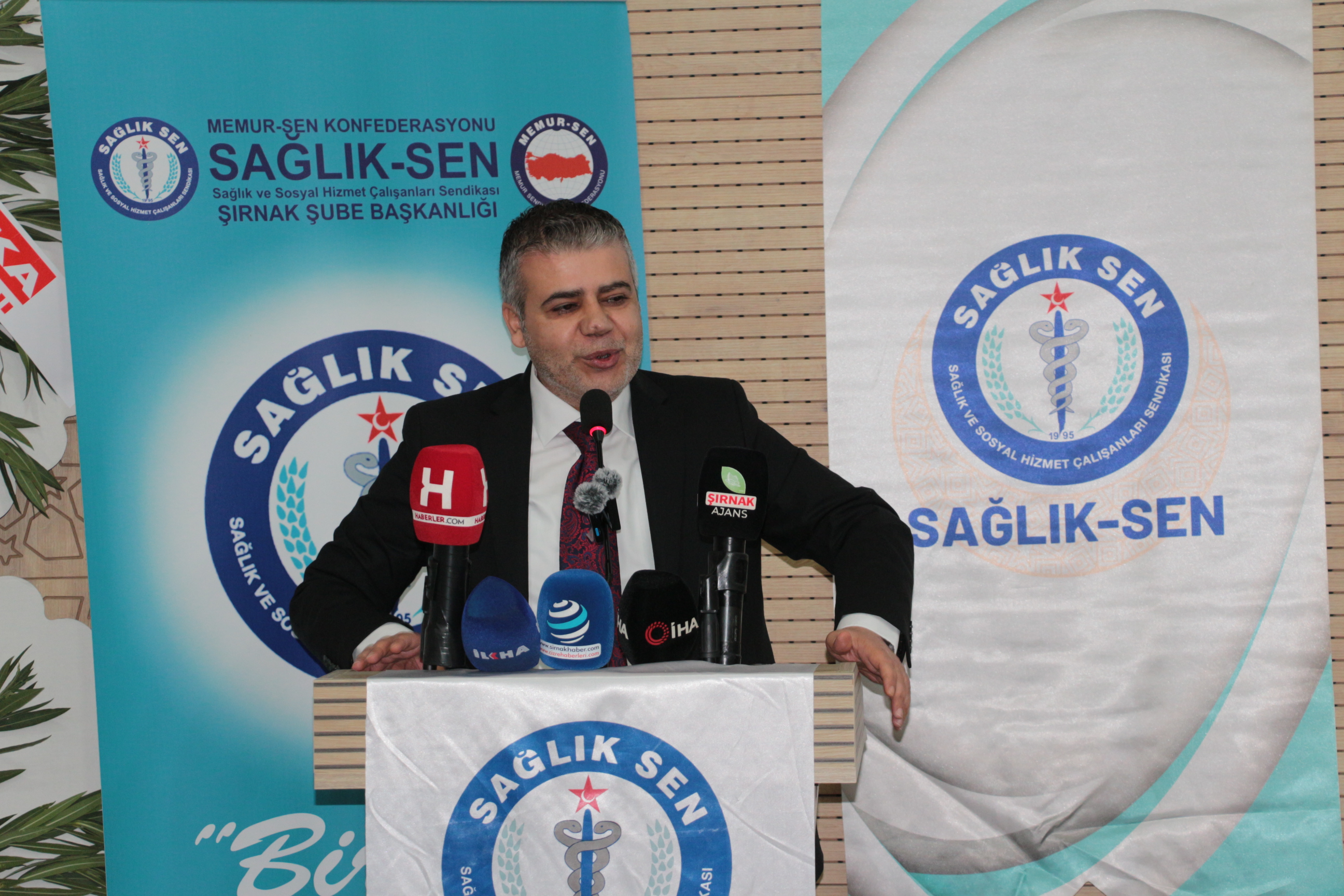 Sağlık-Sen Genel Başkan Yardımcısı Yasin Barutçu Şırnak'ta Konuştu: "Erdemliler Hareketi Anlayışıyla Çalışıyoruz"