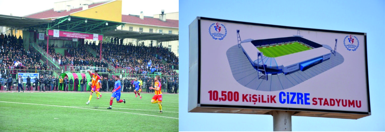 Cizre’de Stadyum Krizi: 10 Bin 500 Kişilik Stadyum Projesi 3 Bin Kişilik Tribüne Döndü!