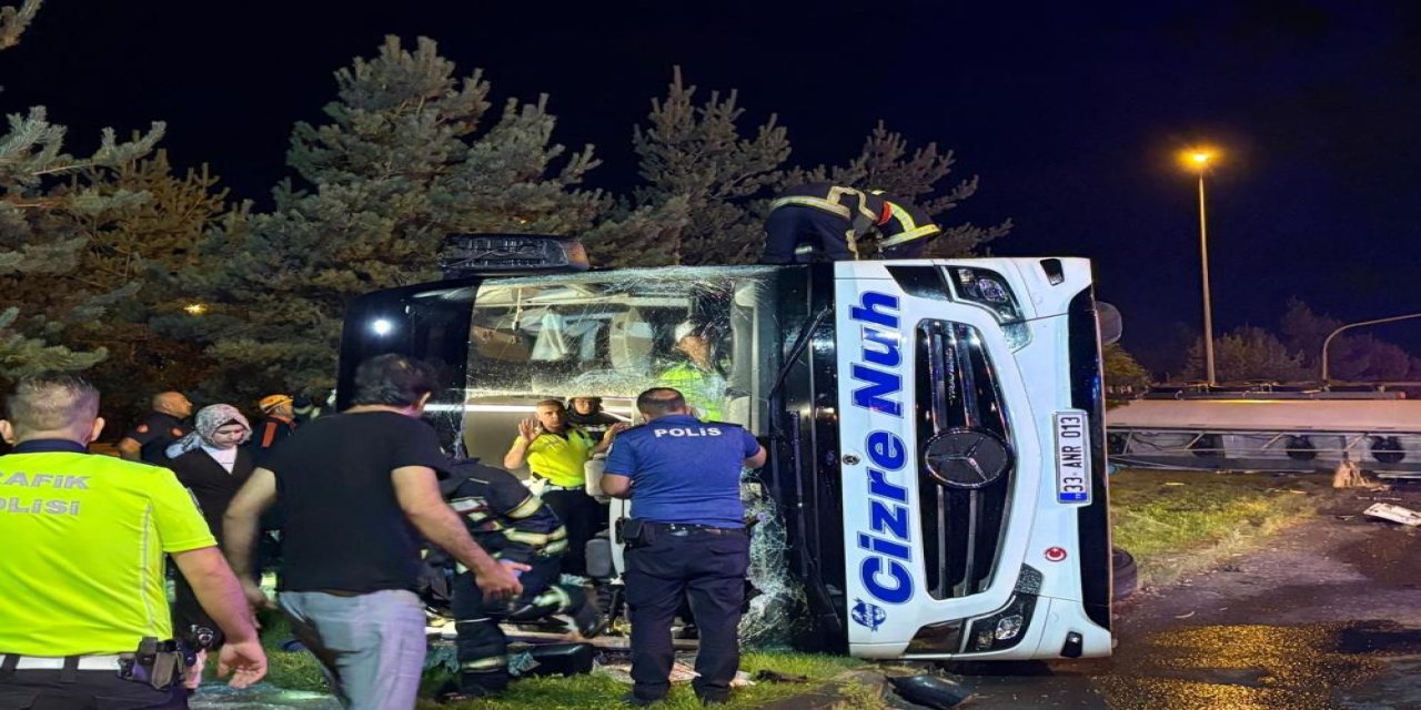 Şırnak’tan Ankara’ya Giden Cizre Nuh Turizm Otobüsü Kayseri’de Kaza Yaptı: Yaklaşık 30 Yaralı