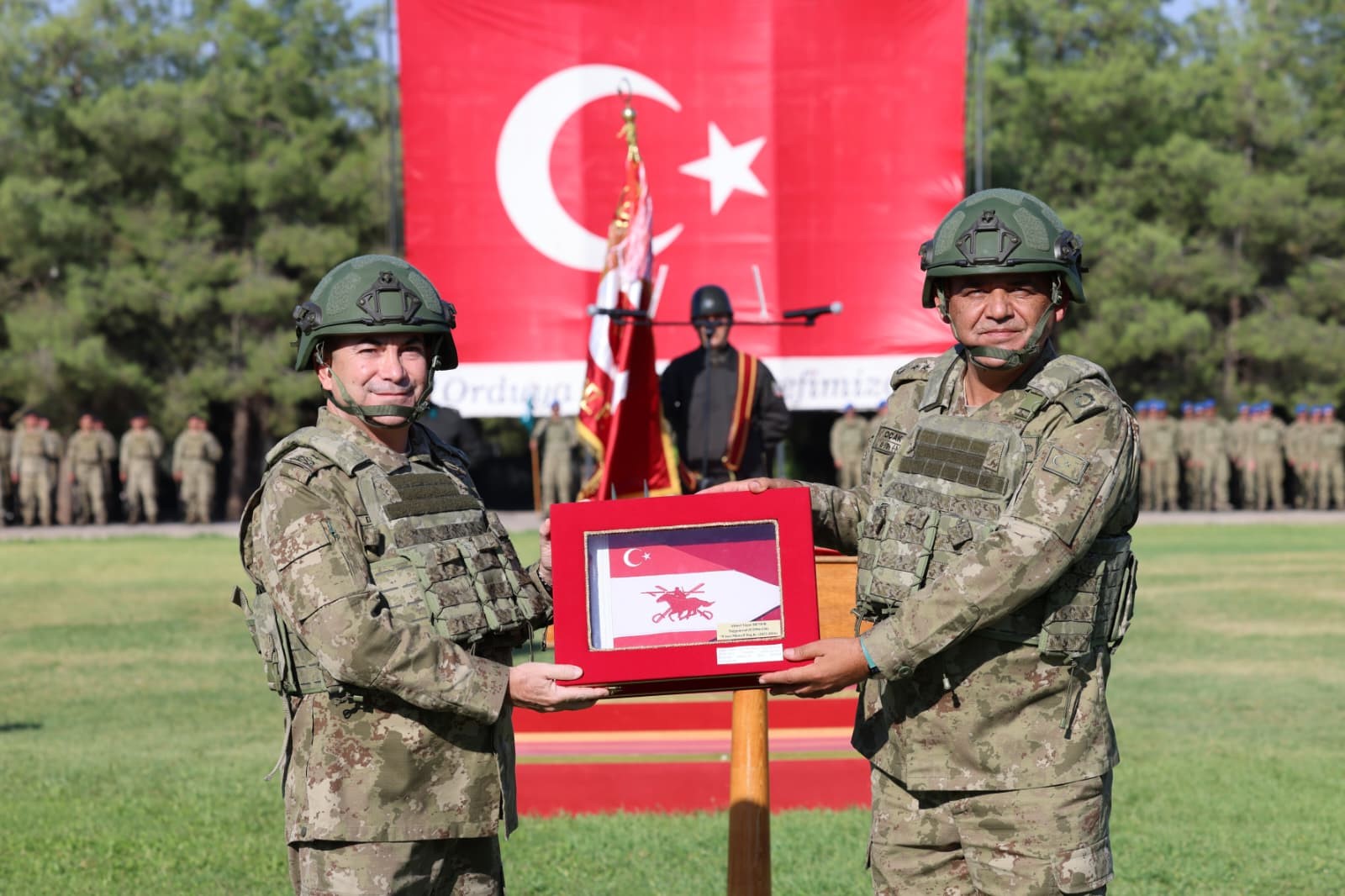 70’inci Mekanize Piyade Tugay Komutanlığında devir teslim töreni