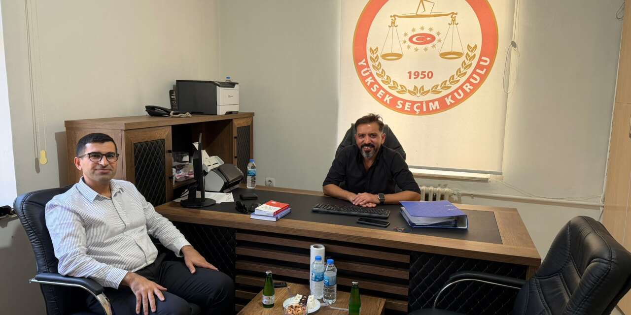 İdil Devlet Hastanesi Müdürü, YSK Müdürü ile Görüştü