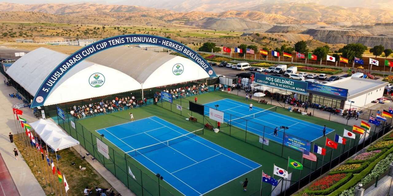 Şırnak, 5. Uluslararası Cudi Cup Tenis Turnuvası'na Ev Sahipliği Yapacak
