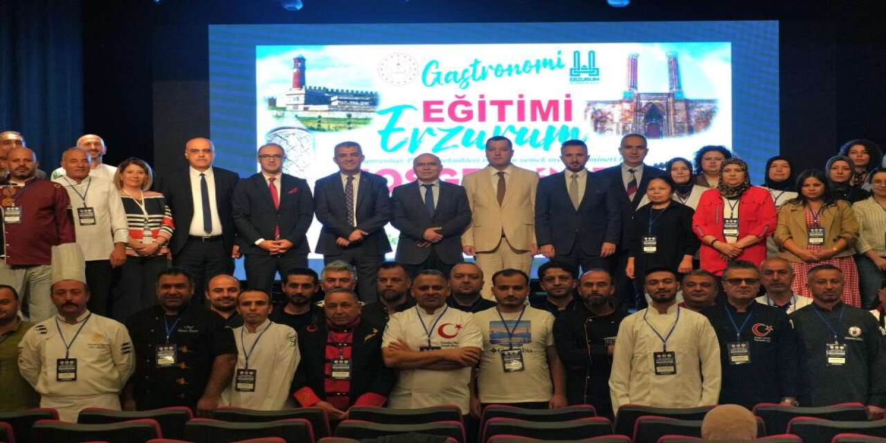 Erzurum'da gıda güvenliği, pişirme teknikleri ve toplu yemek üretimi zirvesi