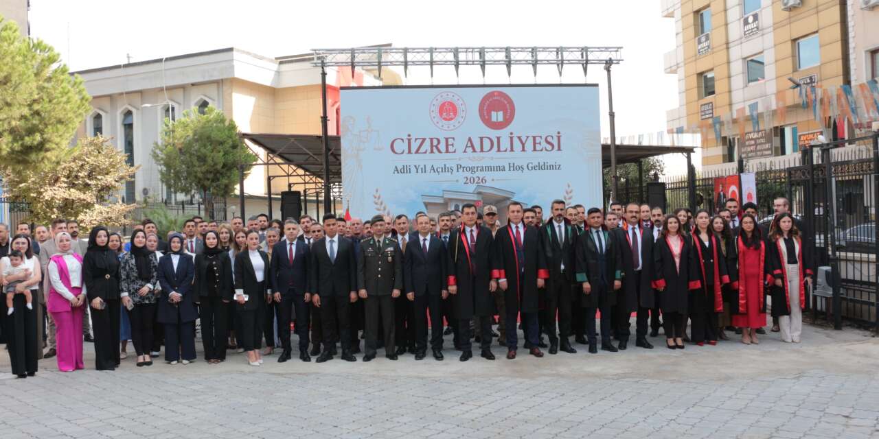 Cizre Adalet Sarayı’nda adli yıl açılış töreni geniş bir katılımla yapıldı