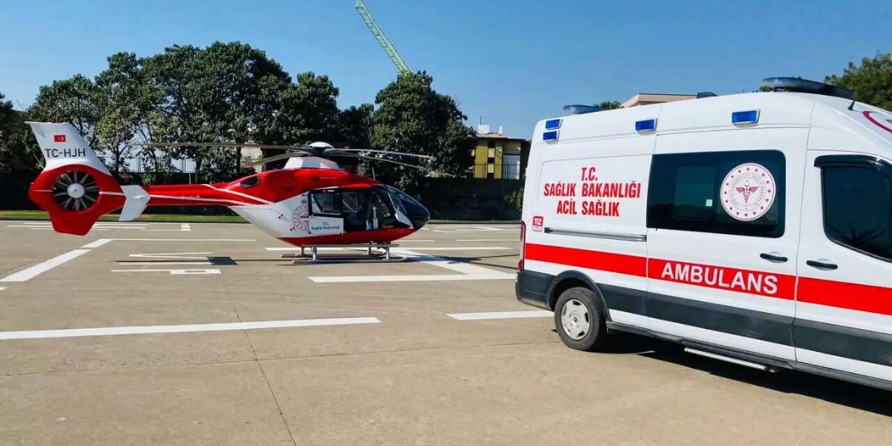 Silopi’de Travma Geçiren 28 Günlük Bebek İçin Helikopter Ambulans Havalandı