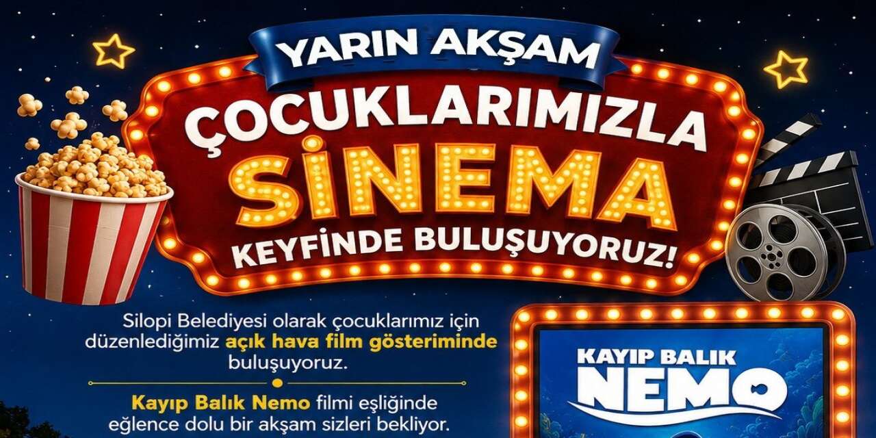 Silopi’de Çocuklar Açık Hava Sinemasında Buluşacak