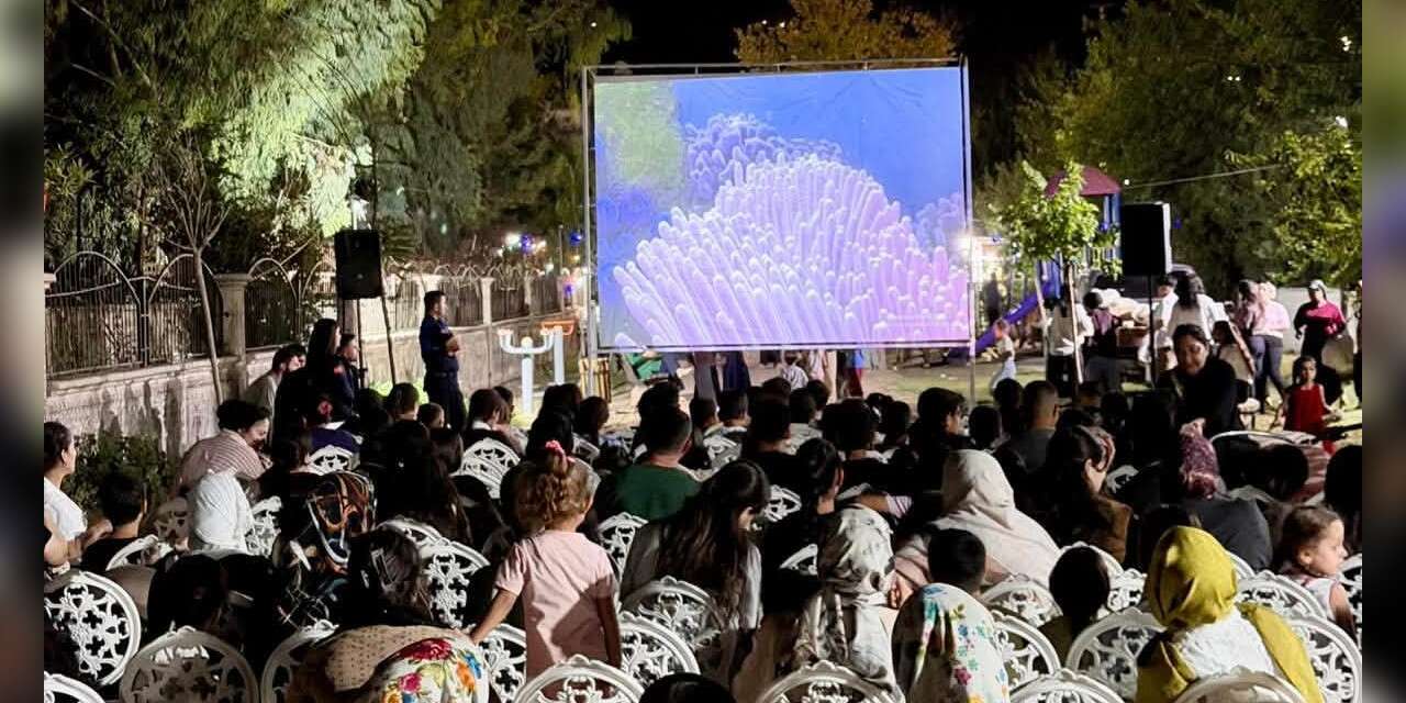 Silopi’de Çocuklar Açık Havada Sinema Keyfi Yaşadı