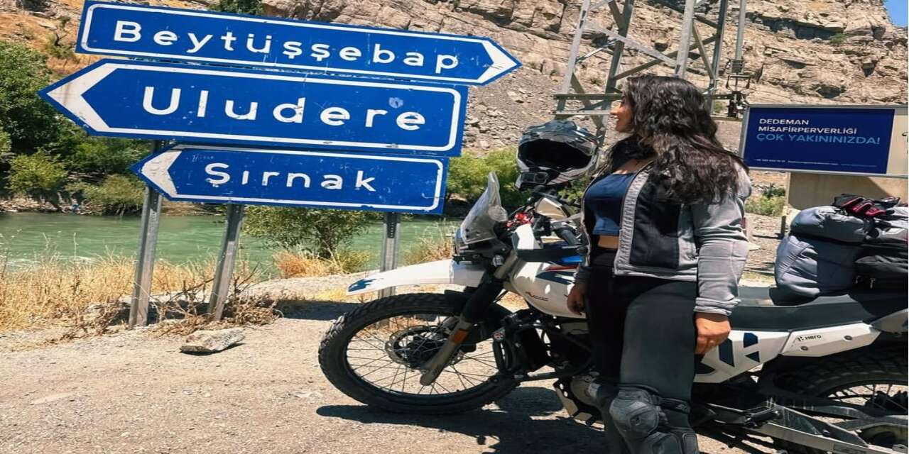 Şırnak’ı Motosikletiyle Gezen Gezgin İdil ve Uludere’ye Hayran Kaldı