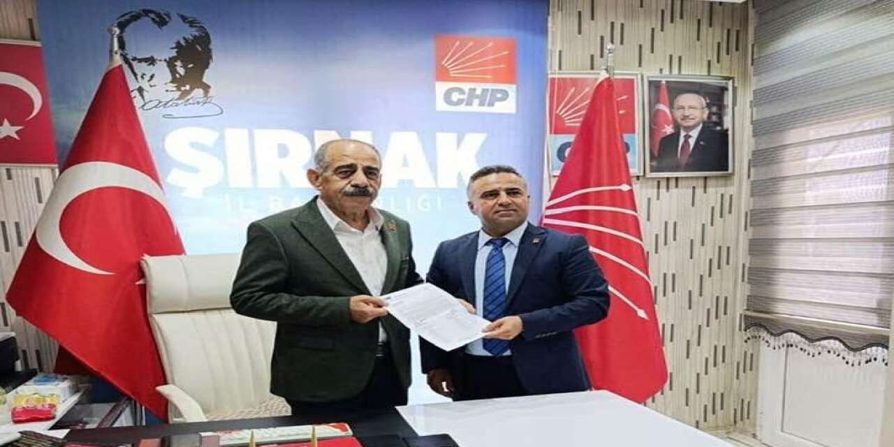 CHP Cizre İlçe Başkanı Ömer Erçil mazbatasını aldı