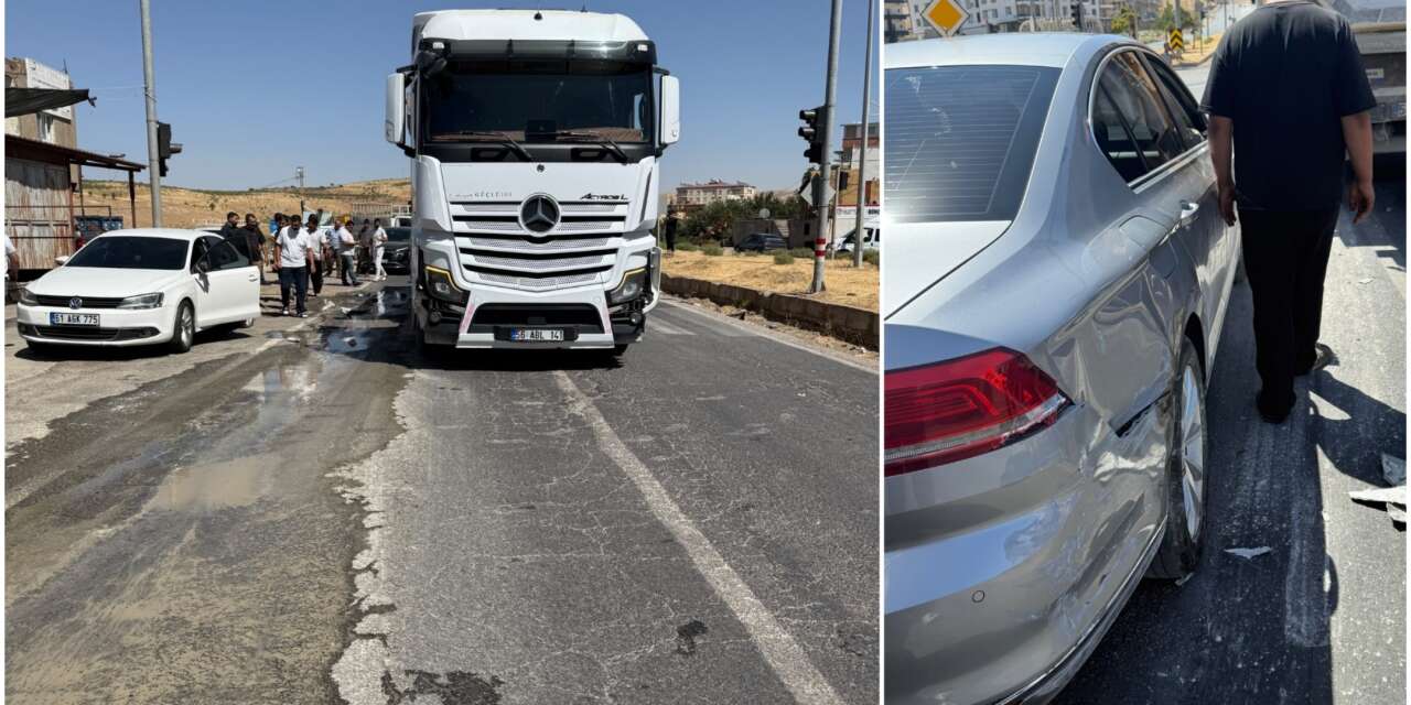 Siirt'te Kırmızı Işıkta Kaza: Kamyon Araçlara Çarptı