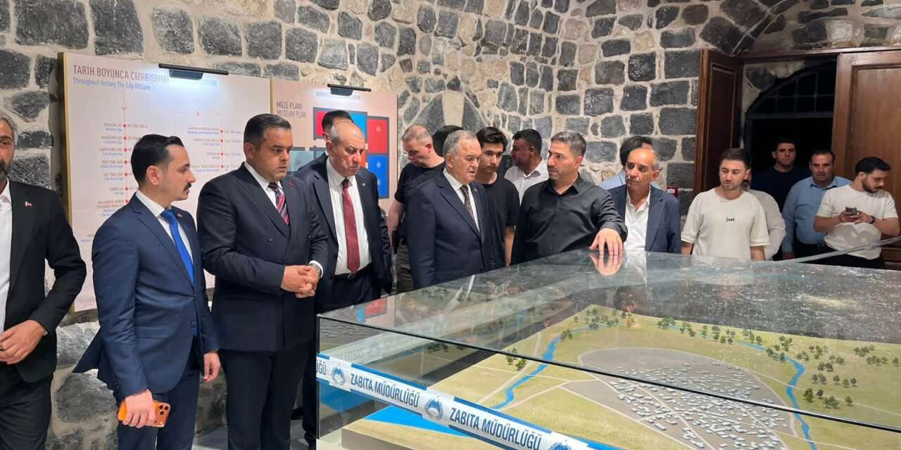 MHP Heyeti Cizre’deki Tarihi ve Kültürel Çalışmaları Yerinde İnceledi
