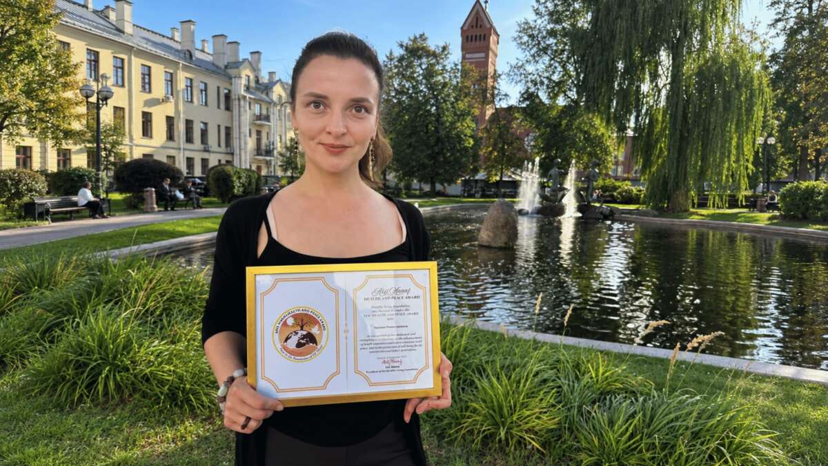Belaruslu Spor Eğitmeni Tatiana Pomerantseva’ya Akif Manaf Sağlık ve Barış Ödülü