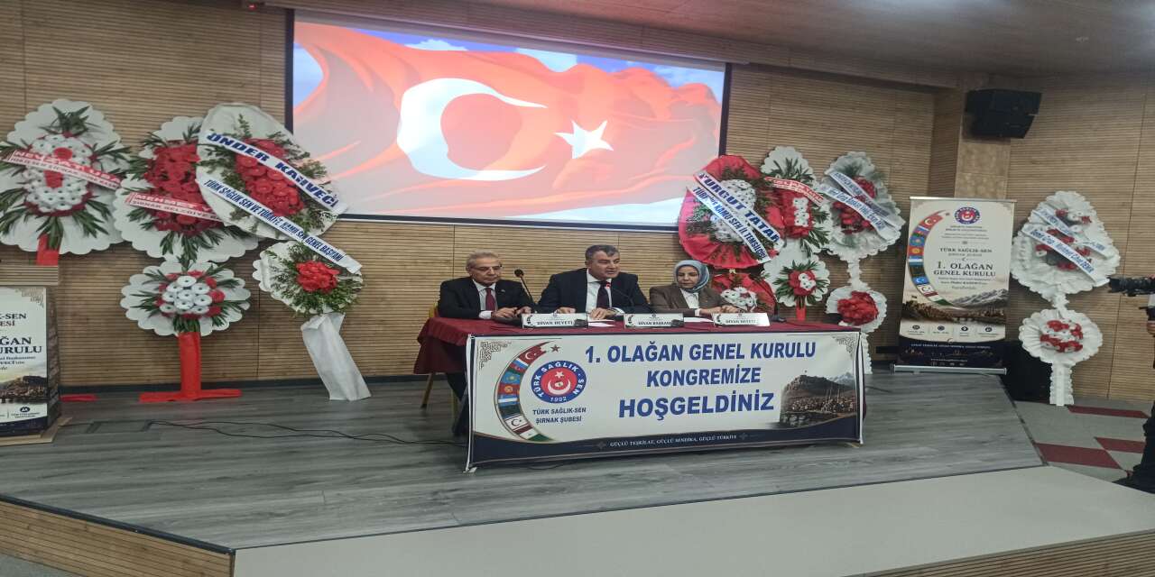 Türk Sağlık-Sen Şırnak’ta İlk Kongresini Gerçekleştirdi: Emrullah Tatar Güven Tazeledi
