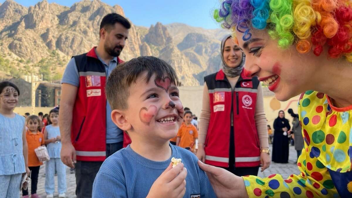 Şırnak'ta Çocukların Yüzünü Güldüren Eğlence Dolu Organizasyon