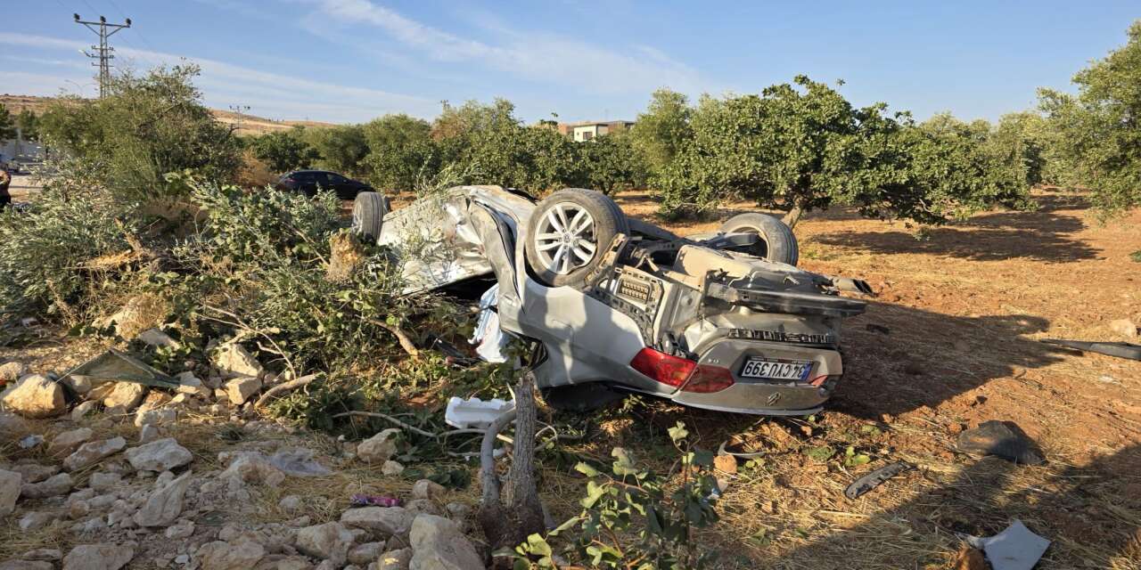 Nizip'te Feci Kaza: Otomobil Fıstık Tarlasına Devrildi, 1 Ölü, 6 Yaralı!